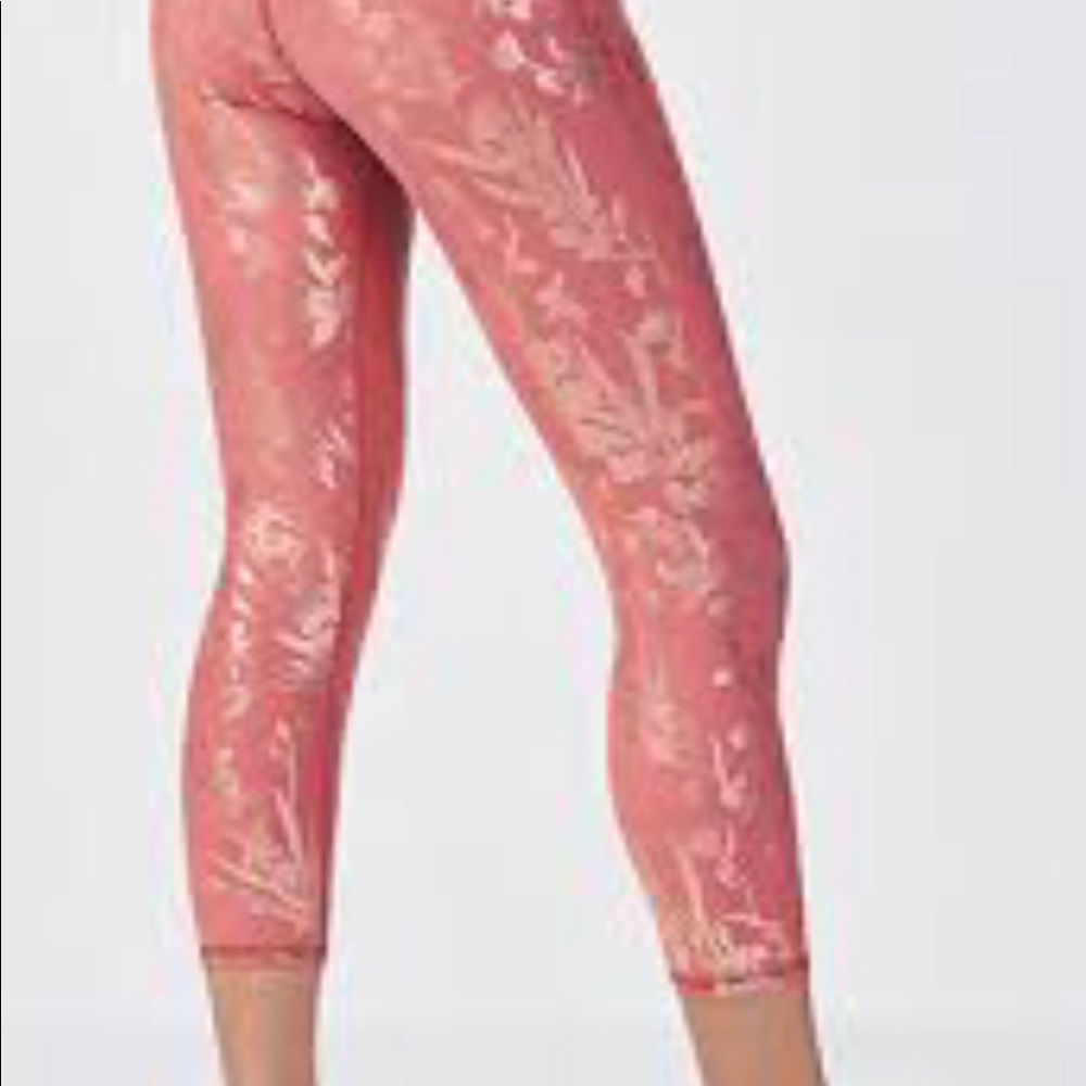 Fabletics Rose Gold Cropped Leggings - Picture 9 of 9